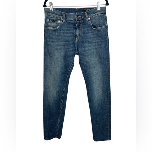 Dolce & Gabbana Other - Men’s Dolce & Gabbana Slim Fit Logo Tag Blue Jeans Size 46 US 31